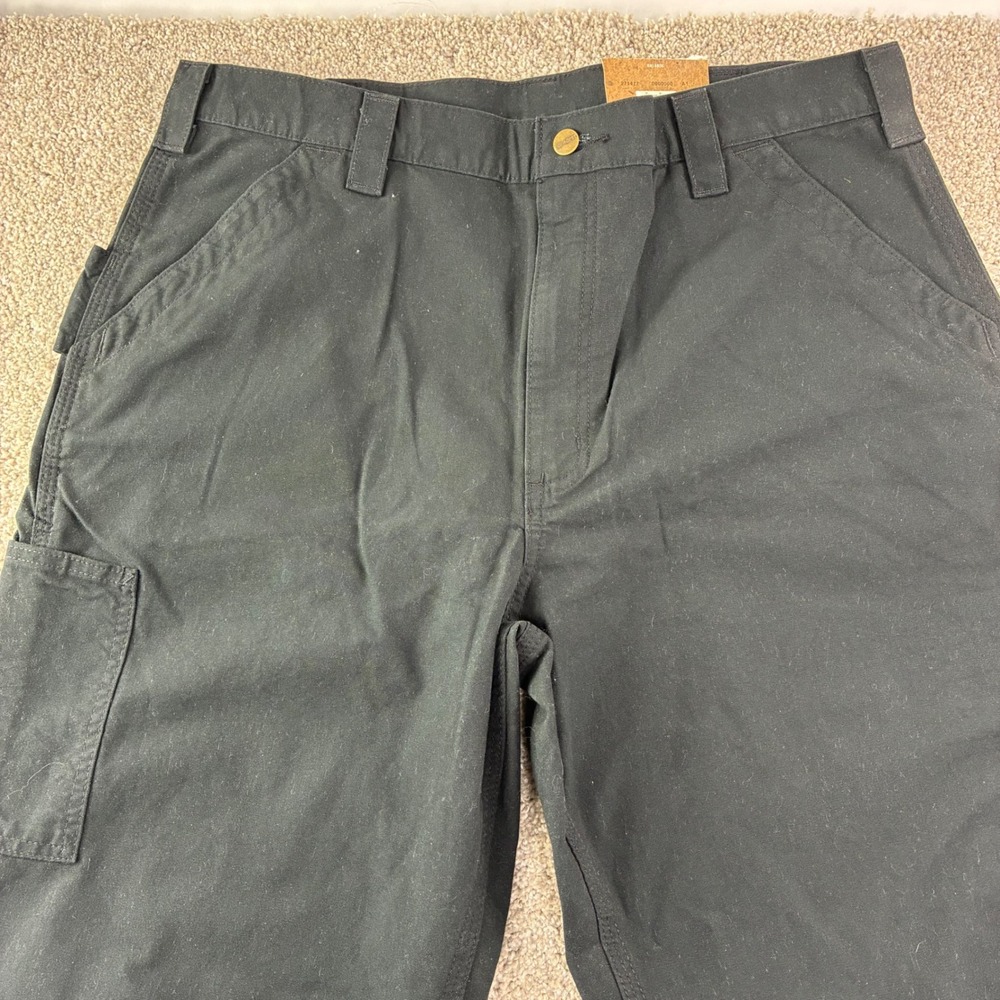 Carhartt B151 BLK Mens 38x34 Black Canvas Work Dungaree Original Fit‎ Pants NWT